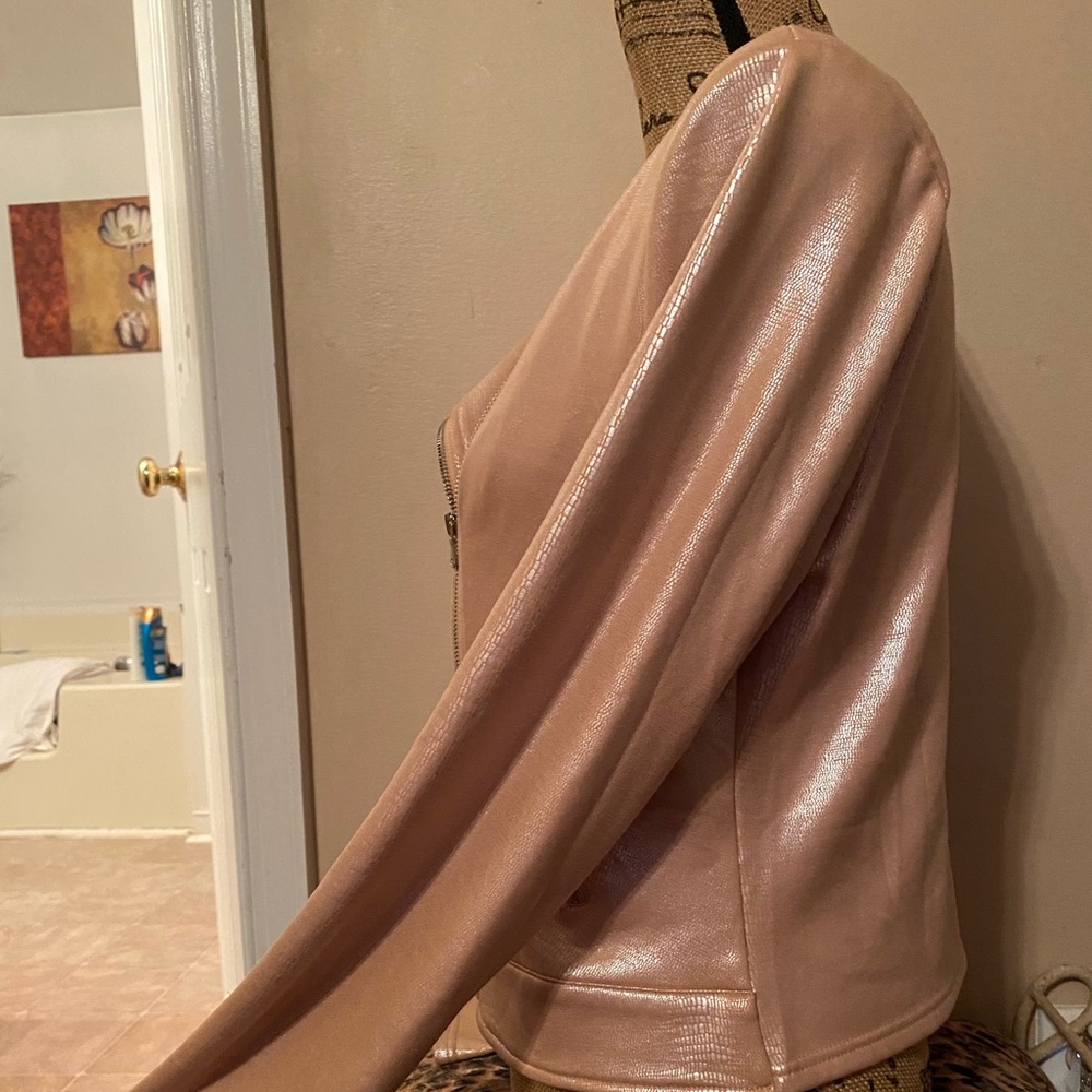 Michele Blush Leather Jacket - image 5